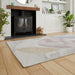 Creation 50097 Modern Multi Textured Super-Soft Venn Pink/Blue Rug