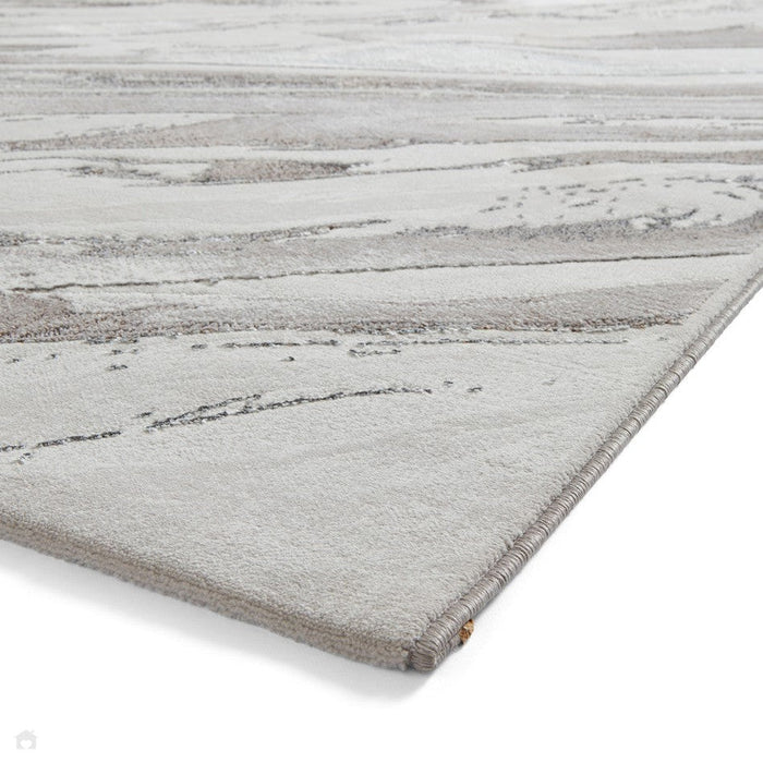 Creation 50100 Modern Multi Textured Super-Soft Marbled Cream/Beige/Brown Rug