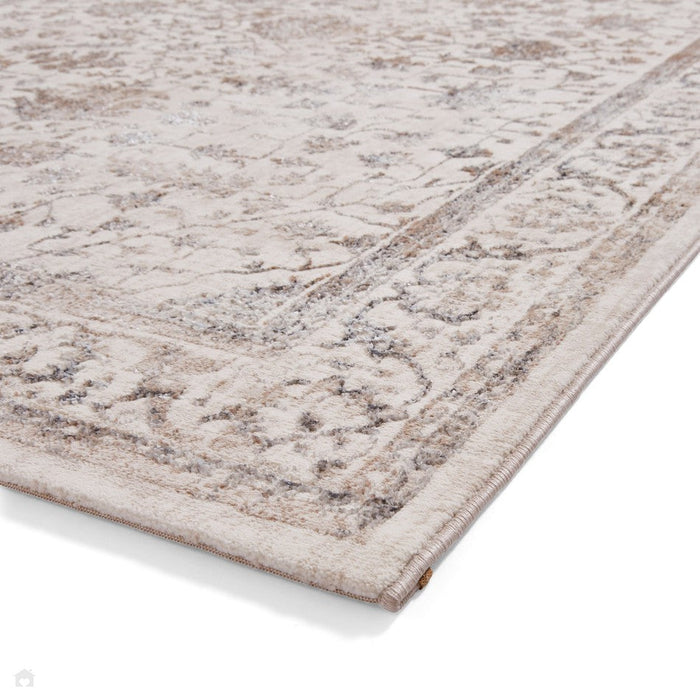 Creation 50112 Traditional Multi Textured Super-Soft Beige/Brown/Silver Rug