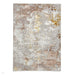 Creation 50179 Modern Distressed Multi Textured Super-Soft Gold/Beige/Brown Rug