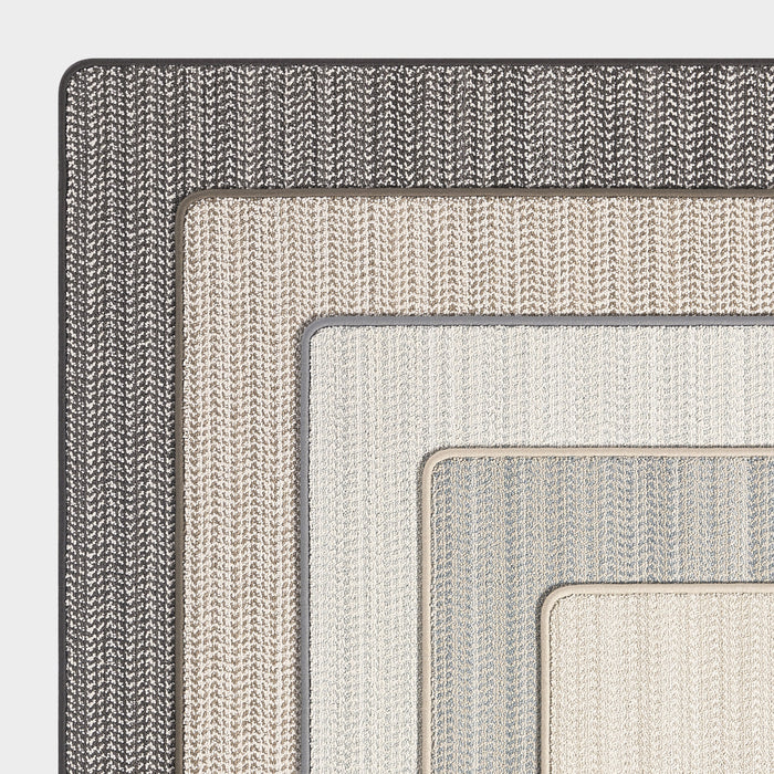 Custom Beige Micro-Chevron Area Rug 50x80 cm