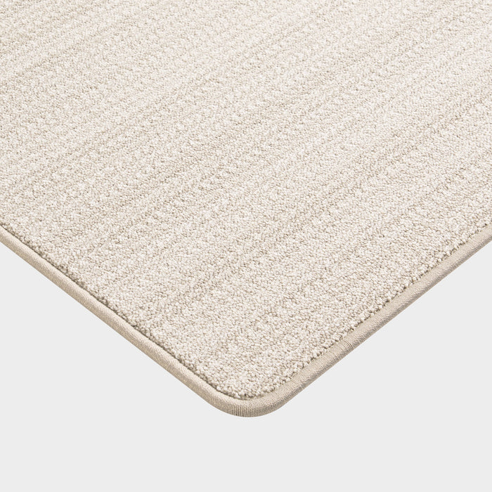 Custom Beige Micro-Chevron Area Rug 50x80 cm