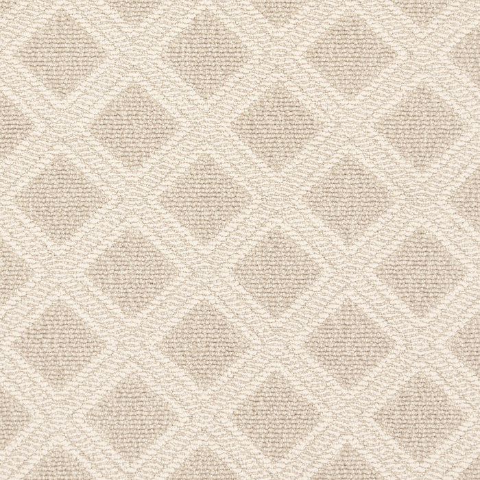 Custom Beige Trellis Area Rug for Home Décor