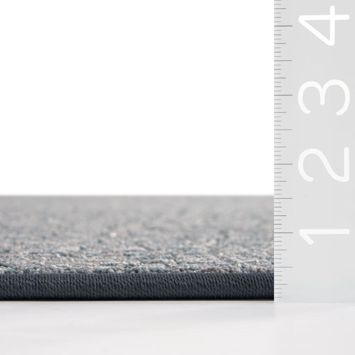 Custom Blue Grey Wavy Ridged Area Rug 120x180 cm