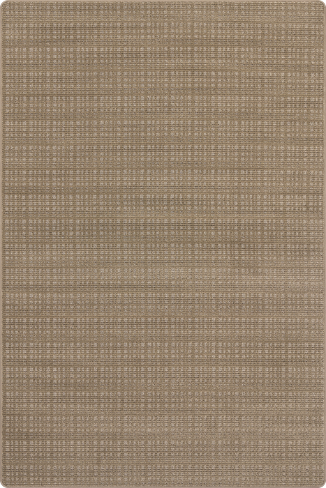 Custom Brown Plaid Micro-Crosshatch Rug Made to Order