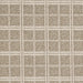 Custom Brown Plaid Rug with Ridged Design 50x60 cm