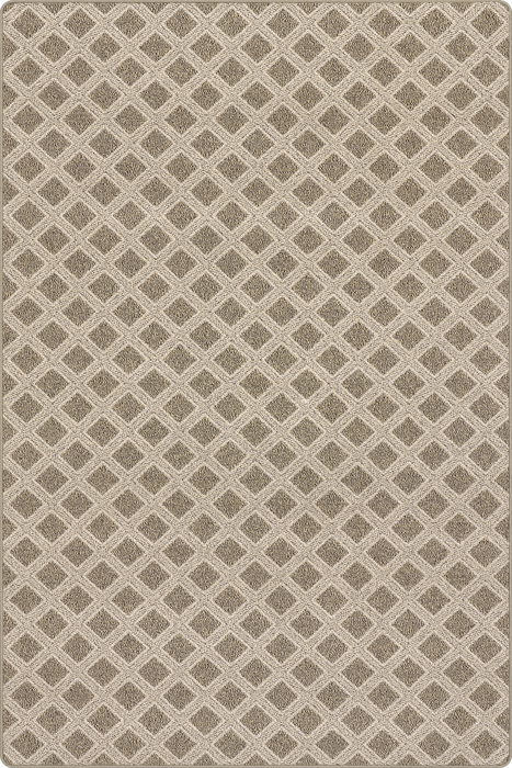 Custom Brown Trellis Area Rug for Home Spaces