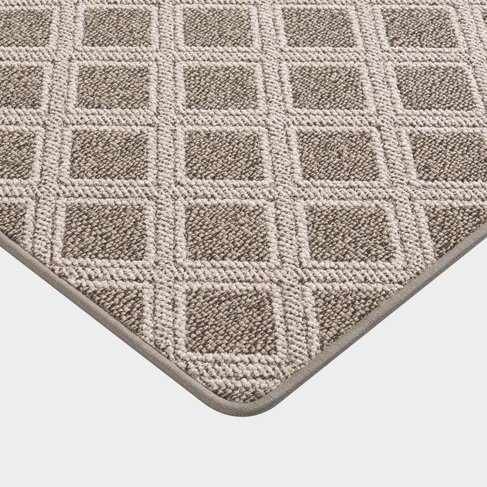 Custom Brown Trellis Area Rug for Home Spaces