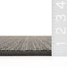 Custom Charcoal Micro-Crosshatch Area Rug 50cm x 80cm