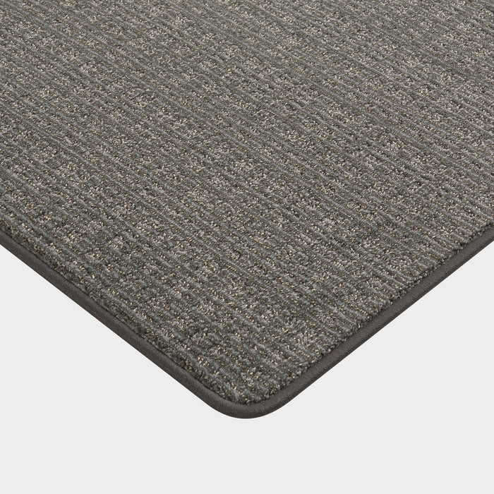 Custom Charcoal Micro-Crosshatch Area Rug 50cm x 80cm