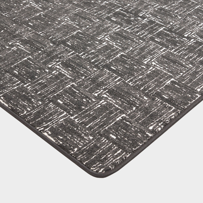 Custom Charcoal Tiled Rug 50x50 cm Made to Measure