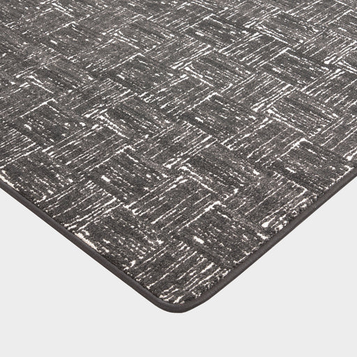 Custom Charcoal Tiled Rug Sample for Home Decor