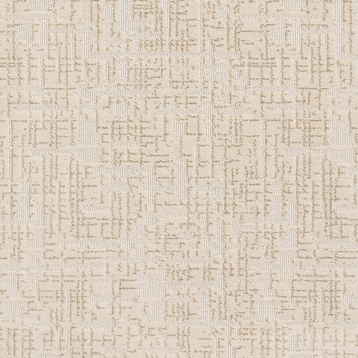 Custom Crosshatch Area Rug in Beige 50x80 Centimeters