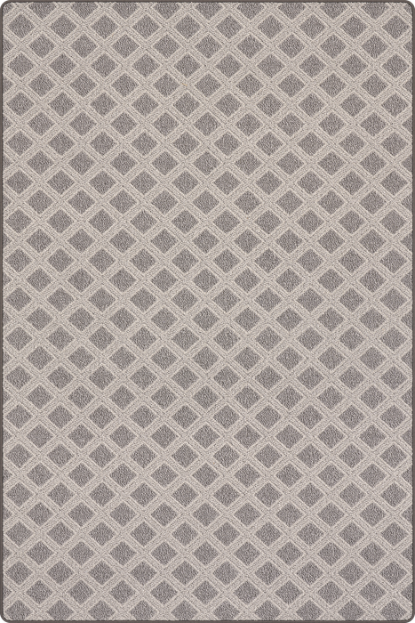 Custom Dark Grey Trellis Area Rug 50x60 cm