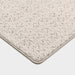 Custom Distressed Beige Brocade Rug 50cm x 80cm