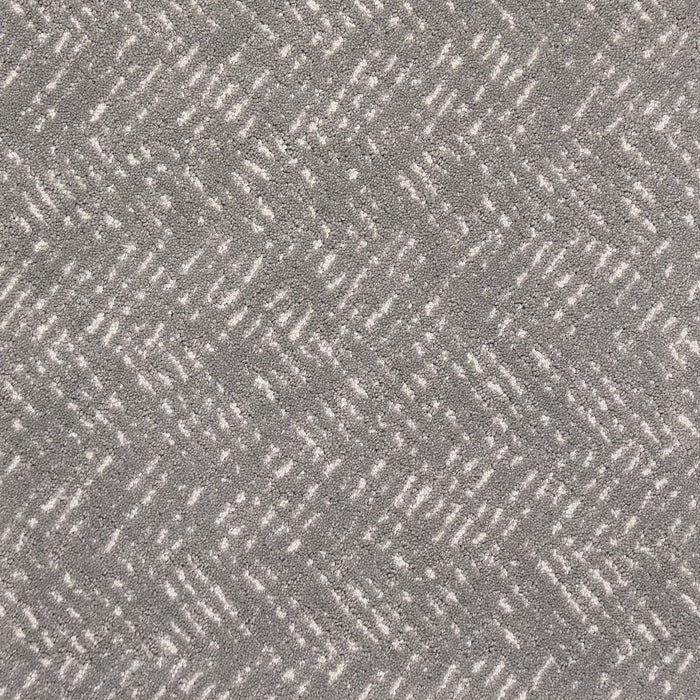 Custom Grey Chevron Area Rug with Stain Protection 160x230 cm