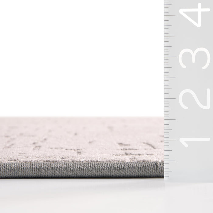 Custom Grey Crosshatch Area Rug 50cm