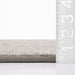 Custom Grey Crosshatch Area Rug with Stain Protection