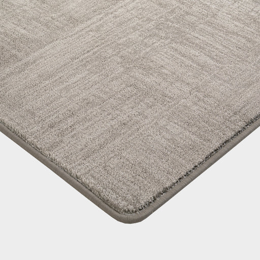 Custom Grey Crosshatch Area Rug with Stain Protection