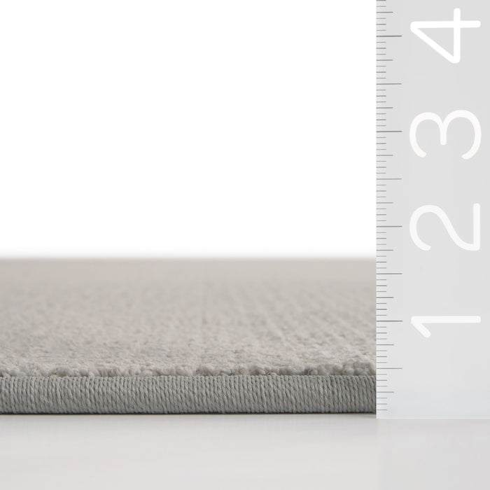 Custom Grey Micro-Checked Area Rug 240x300 cm