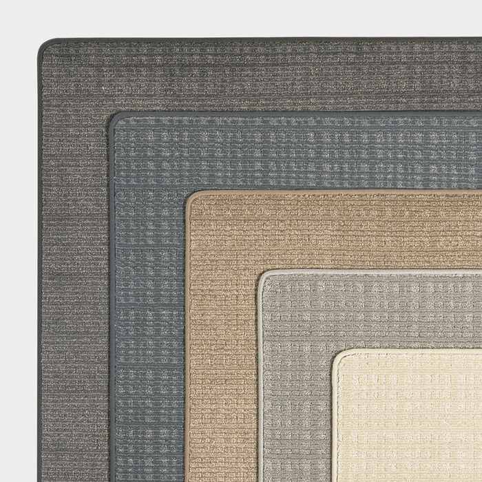 Custom Grey Micro-Crosshatch Area Rug