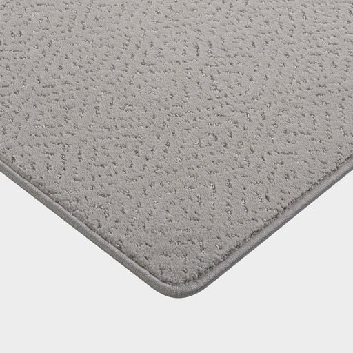 Custom Grey Micro-Diamond Area Rug With Stain Protection