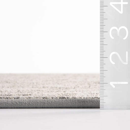 Custom Grey Ribbed Area Rug 50x80 cm