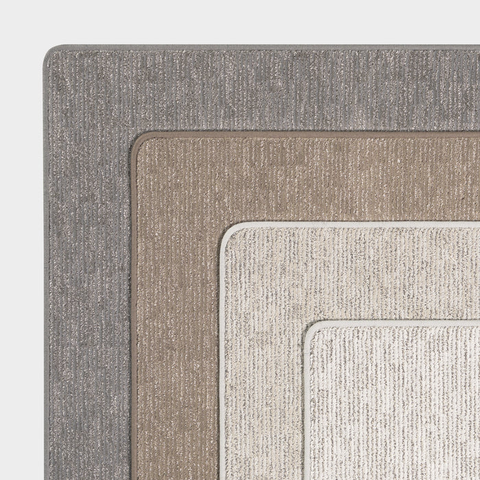 Custom Grey Ridged Area Rug by Shearwater 160x230 cm