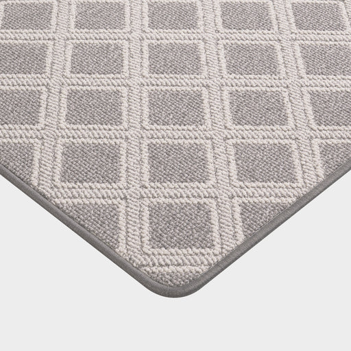 Custom Grey Trellis Area Rug for Home Decor