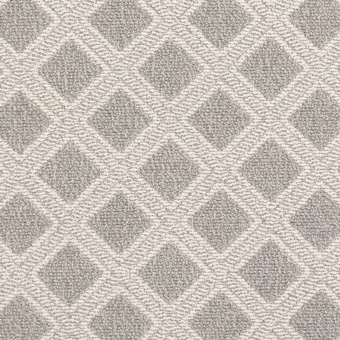 Custom Grey Trellis Area Rug for Home Spaces