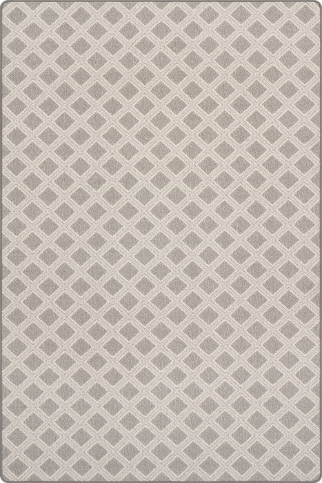 Custom Grey Trellis Area Rug for Home Spaces