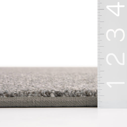 Custom Grey Tweed Rug with Stain Protection