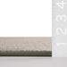 Custom Grey Wavy Ridged Area Rug 50x80 Centimeter