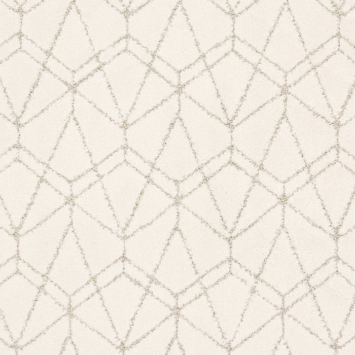 Custom Light Beige Geometric Area Rug 50x70 cm