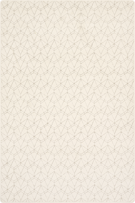 Custom Light Beige Geometric Area Rug 50x70 cm