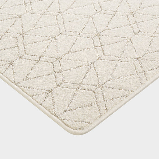 Custom Light Beige Geometric Area Rug 50x70 cm