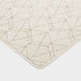 Custom Light Beige Geometric Area Rug 50x70 cm