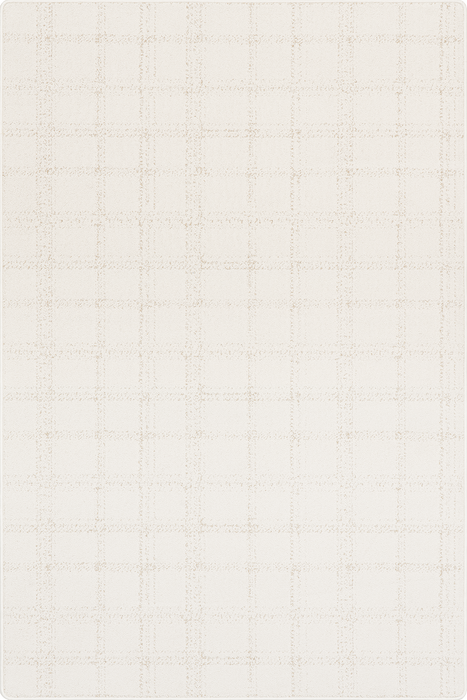 Custom Light Beige Plaid Area Rug For Any Space