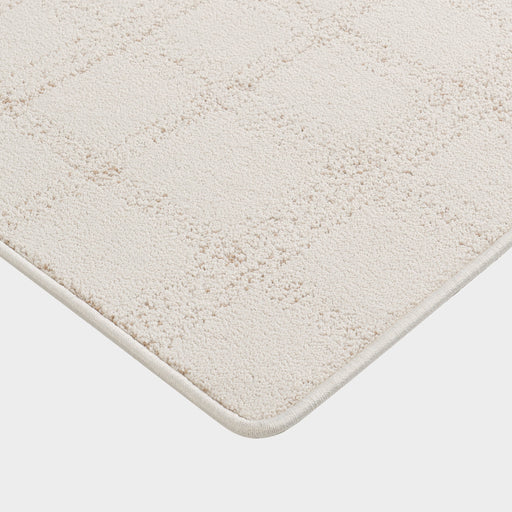 Custom Light Beige Plaid Area Rug For Any Space