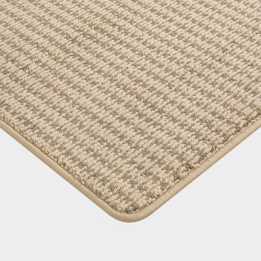 Custom Light Brown Looped Area Rug 50x80 cm