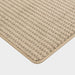 Custom Light Brown Looped Area Rug 50x80 cm