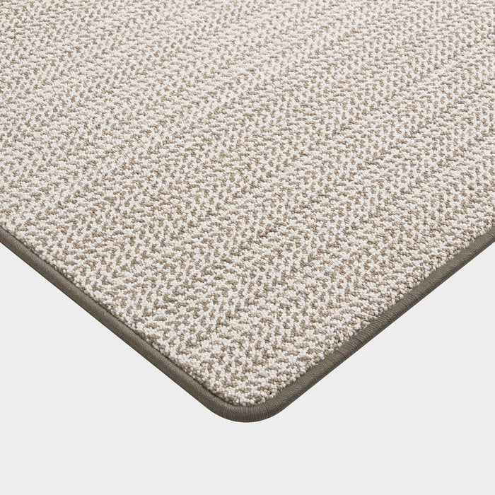 Custom Light Brown Micro Chevron Area Rug 50x60 cm