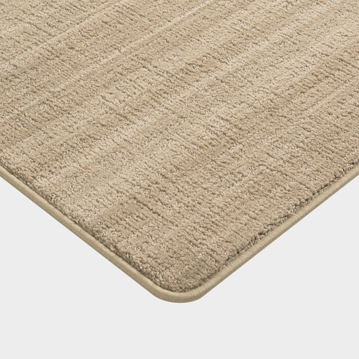 Custom Light Brown Textured Area Rug with Stain Protection