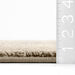 Custom Light Grey Shag Area Rug 50x80 cm