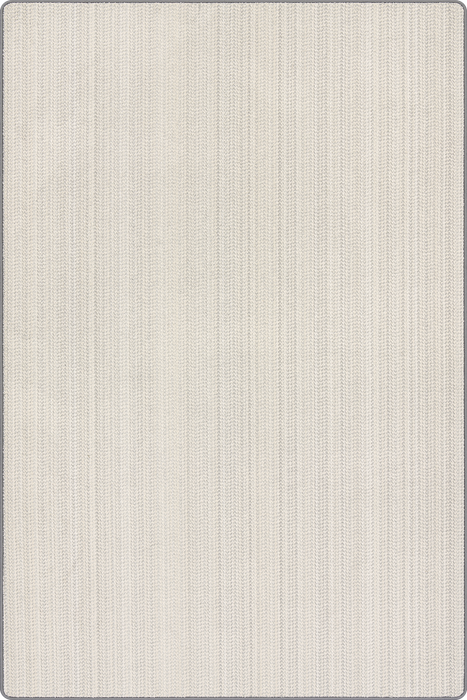 Custom Micro Chevron Area Rug 152.4 cm Silver