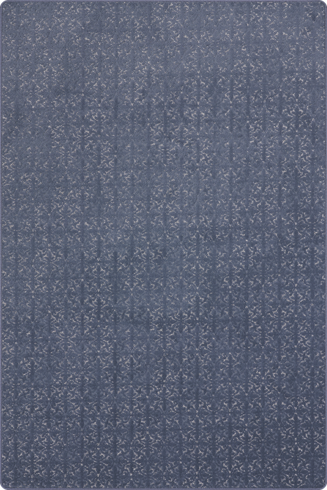 Custom Navy Distressed Brocade Rug for Pets and Kids