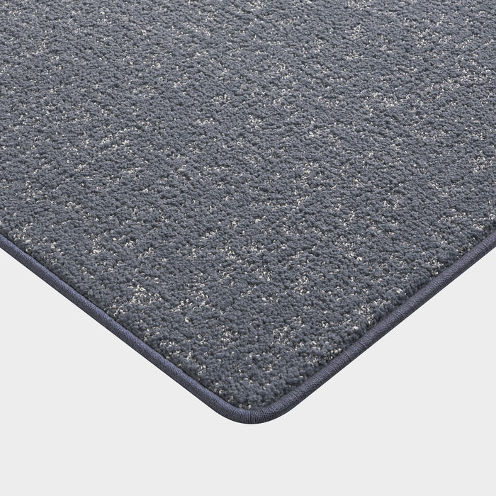 Custom Navy Mottled Rug with Stain Protection 50-60 cm