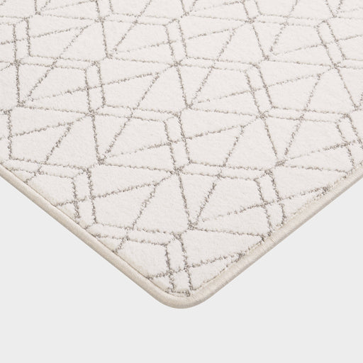 Custom Off White Geometric Area Rug 50x60 cm