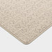 Custom Tan Distressed Brocade Area Rug for Pets and Kids