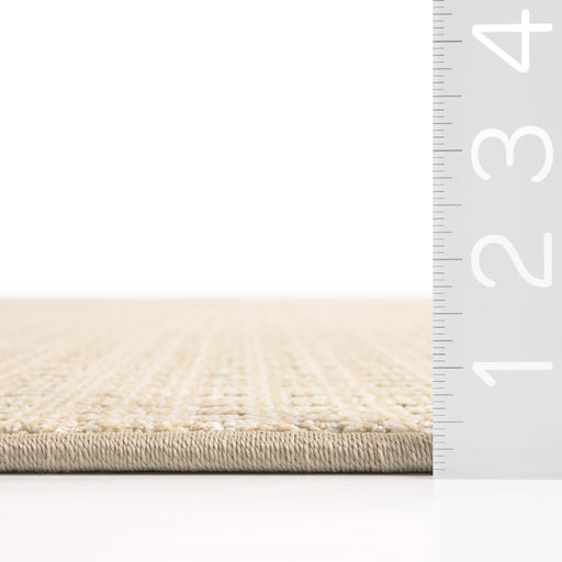 Custom Tan Micro-Crosshatch Area Rug